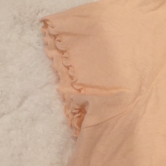 NWT Wildfox Light Pink Viva La Bedtime Crop Tee - Picture 7 of 8